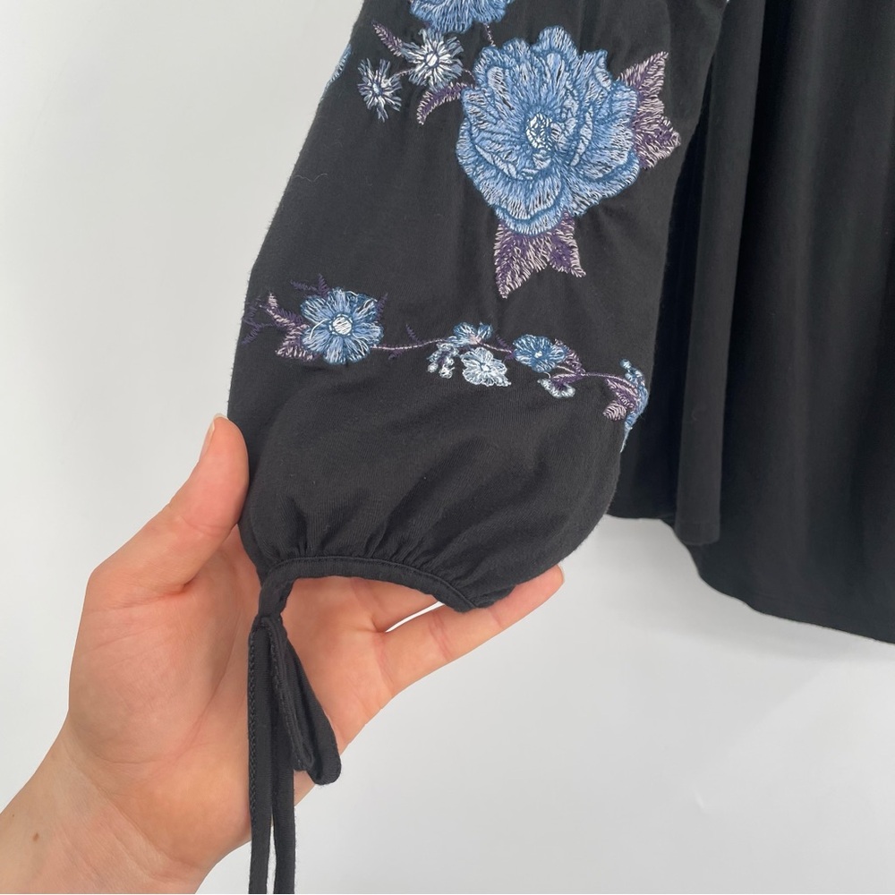 AEO Black Knit Off the Shoulder Top - Picture 7 of 12